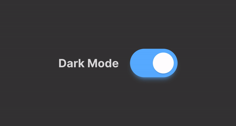 Why is it important to have a Switch-to-dark-mode feature in an interface?